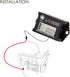 Jayron JR-HM026A Digital Hour Meter Tachometer,Maintenance Reminder,Maximum RPM Recall,or Pneumatic Equipment and ZTR Lawn Mower Tractor Generator...