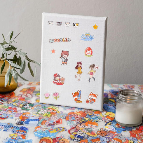 Kawaii Japanese Stationery Letter Stickers -100 Sheets Cute Scrapbook Stickers Kuromi Stickers for Card Making Craft Notebooks Album Crafter Gifts...
