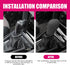 Pack-2 Car Shift Knob Cover, Stretchable Tight-Fitting Silicone Shift Lever Anti-Scratch Protector, Side Opening Shift Head Decoration, Universal ...