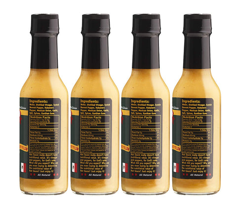 Gringo Bandito Hot Sauce, Spicy Yellow, 5 Ounce (Pack Of 4)...