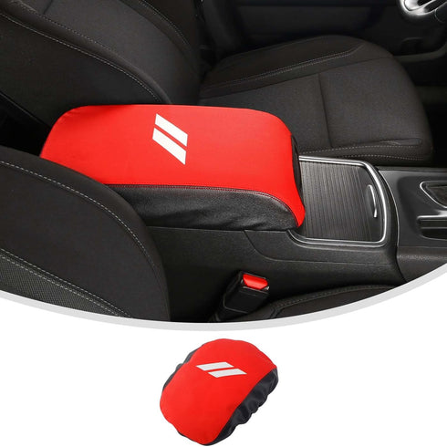 Linskip Center Console Cover Compatible with 2011-2023 Dodge Charger, Leather Armrest Pad Cover for Charger Interior Accessories(Red)......