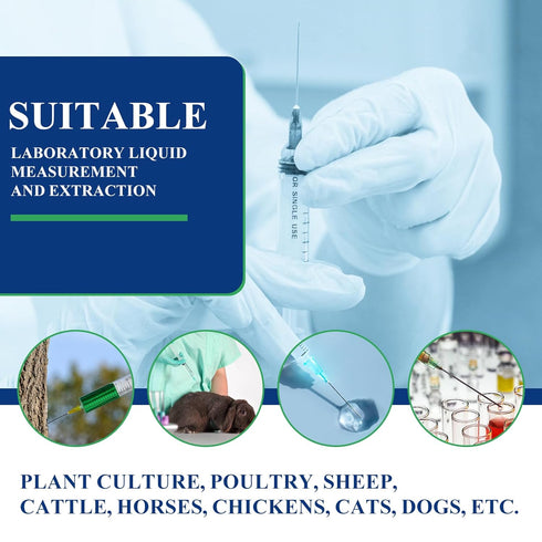 25 Gauge 1 Inch with Cap for Lab Accessories, Luer Lock Tools for Measuring, Refilling Inks, Crafts and Industry 100PCS Individually Wrapped...