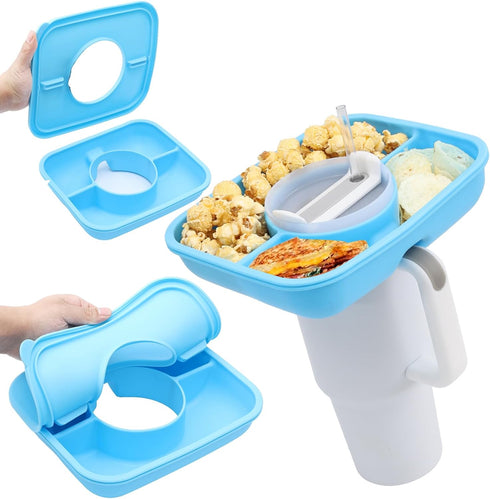 Snack Bowl for Stanley Cup with Upgraded Tight-Fitting Cover, Reusable Snack Tray with Lid Fits for Stanley 40 oz Tumbler with Handle, Stanley Acc...