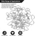 100PCS Premium Swivel Snap Hooks and D Rings, Swivel Snap Hooks for Keychain and Sewing Project(3/4" Inside Width) Silver...