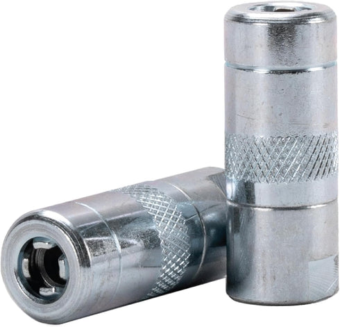 LUMAX LX-1400-2 Silver 1/8" NPT Standard Grease Coupler (Pack of 2). Standard Grease Coupler. Fits All 1/8" NPT Threads. 4500 PSI (310 Bar) Maximu...
