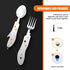 HIKENTURE Camping Utensils 2 Pack,4-in-1 Stainless Steel Spoon, Fork, Knife, and Bottle Opener Combo - Lightweight and Portable Travel Eating Silv...