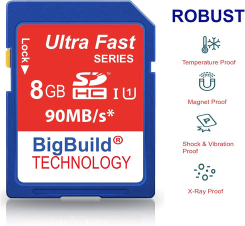 8GB Ultra Fast SDHC 90MB/s Memory Card Compatible with Kodak PIXPRO AZ252, AZ401, AZ421, AZ422, AZ527, AZ528, AZ651 Camera...