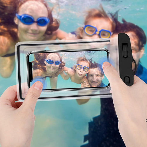 2 Pack Phone Waterproof Case, Waterproof Pouch for Swimming, Phone Protector Waterproof Bag, Water Proof Bags for Vacation Beach Pool Kayak Cruise...