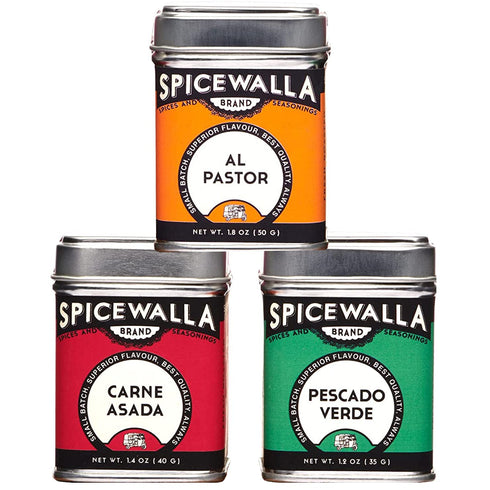 Spicewalla Taco Seasoning 3 Pack | Carne Asada, Al Pastor, Pescado Verde | Gluten Free, Non-GMO, No MSG, Gift Set...