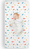 Wildkin 100% Cotton Fitted Crib Sheet – Soft & Breathable Fitted Sheet - Jurassic Dinosaurs...