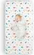 Wildkin 100% Cotton Fitted Crib Sheet – Soft & Breathable Fitted Sheet - Jurassic Dinosaurs...