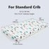 TILLYOU Baby Crib Sheets for Boys Girls, Super Soft Toddler Bed Sheets, 2 Pack Sheets for Standard Crib Mattress 28x52in, Blue Clouds and Stars...
