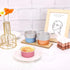 EUSOAR Baking Cups Aluminum Foil, 5oz Pack of 30 Blue Red Rose Gold Cupcake Cups with Lids, 125ml Pie Ramekins, Desserts Flans, Custard Cake Puddi...
