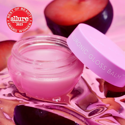 Glow Recipe Plum Plump Hyaluronic Acid Lip Balm - Overnight Lip Mask, Lip Treatment or Moisturizing High-Shine Lip Gloss - Plumping & Long-Lasting...