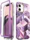 i-Blason Cosmo Series Designed for iPhone 12 Mini Case (2020), Slim Full-Body Stylish Protective Case with Built-in Screen Protector, Ameth...