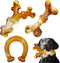 Apasiri Dog Toys, 3-Pack Indestructible Dog Chew Toys for Aggressive Chewers, Bacon Flavored Tough Dog Bones Chew Toys for Super Chewer, Tough Dog...