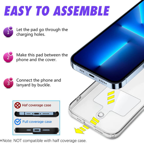 ZWZY Cell Phone Lanyard Strap Holder for Around The Hand with Wrist Tether Tab for Most Full Coverage Phones Case......