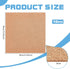BENECREAT 10 PCS Cork Board, 12x12 Inch Square Cork Coasters, 2mm Thick Sand Brown Cork Sheet, Insulated Cork Sheet for Bulletin Boards, Wall Deco...