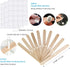 Candle Wicks 100 Pcs 6 inch with 30Pcs Candle Wick Stickers and 10 Pcs Wooden Candle Wick Centering Device for Soy Beeswax Candle Making and Candl...
