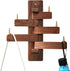 Can swing Wood Coat Rack Wall Hooks, Wood Wall hooks Made of pure solid Black Walnut, Robust, beautiful and personalized Wall mounted Rack (Swivel...