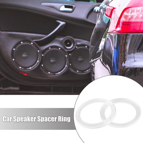 Unifizz 2Pcs Car Speaker Spacer Ring Mounting Spacer Plate Transparent Acrylic 78mm ID for 3.5 Inch...