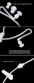 Universal 3.5mm Jack Acoustic Hollow Air Tube Anti-Radiation Earphone Earpiece with on Off Answer Switch Compatible with iPhone Samsung LG Moto Le...
