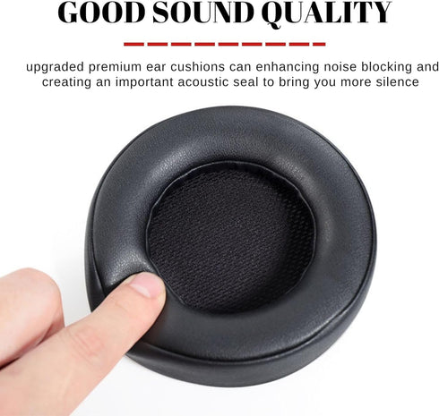 Replacement XT SE EarPads for Corsair Virtuoso RGB Wireless XT SE Gaming Headset, Soft Memory Foam Protein Leather Ear Cups Cover Repair Part (Bla...