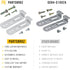 Samsung Dishwasher Mounting Bracket DD94-01002A Dishwasher Assembly-install Kit Replacement #DD94-01002A AP4450818 DW80K5050US PS4222710 - Diy eTips Included - Upgraded Mounting Set