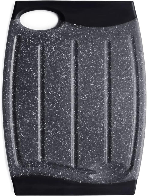 Mini Cutting Board, 7.48" Plastic Cutting Board for Kitchen, Small Cutting Board with Multiple Juice Grooves, Dishwasher Safe, Non-Slip, BPA Free,...