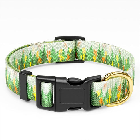 Dog Collar, Adjustable Boho Dog Collars for Medium Dogs, Cute Personalized Puppy Collar for Boy and Girl Dogs, Soft Nylon Pet Collar with Quick Re...