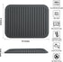 Trivets for Hot Pots and Pans, Large Black Silicone Trivets, Multi-Purpose Silicone Mat for Countertops Heat Resistant, Trivets for Quartz Counter...