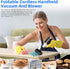 Foldable Handheld Vacuum and Blower Cordless Rechargeable Bug Vacuum Catcher Long Reach Grabber for Insect Spider Fly, Portable Small Auto Vacuum ...