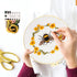 Lukinbox Embroidery Kit for Beginners Adults, 3 Sets Cross Stitch Starter Kits Include 3 Stamped Embroidery Clothes with Floral and Bee Pattern, 1...