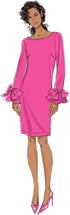 Vogue V9325E5 Very Easy Women's Lined Fitted Dress Sewing Patterns, Sizes 14-22, White...