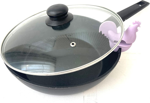 Spoon Pot Pan Holder Spatula Bracket Clip Set Heat Resistance Silicone Kitchen Gadgets Fun Kitchen Gadget BPA-Free, Non-Slip Spoon Holder Stove Or...