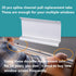 Durable Window Screen Spline Channel Pull Lift Tabs, Aluminum Anti-UV Don’t Broken Like Plastic Pull Tabs in Sunlight, Sliver, C Shape, 20 PCS...