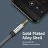 3.5mm Nylon Braided Aux Cable 6FT, Audio Auxiliary Input Adapter Male to Male Cord for Headphones, Car, Home Stereos, Speaker, iPhone, iPad, iPod,...