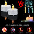 12 Pack Flameless LED Tea Light Candles with Remote Control, Realistic and Bright Flickering Long Lasting 400 Hours, Decorative for Wedding Party ...