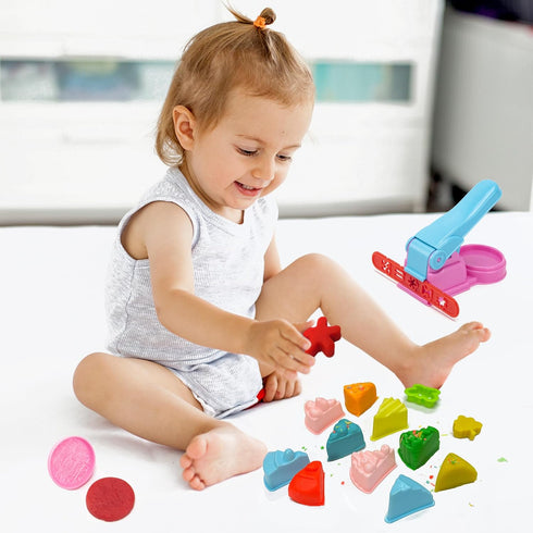Dough Tools Play for Kids- Toy Accessories include Stamps Cutter Scissor Roller Extruder Molds and Storage Box Party Favors Set for Age 2-8...