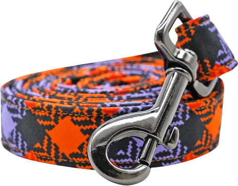 Dog Leash, Fall Dog Leash Durable Pet Leashes Soft Dog Leash Halloween Plaid Pet Leash with Cotton Handle for Small Medium Large Dogs...