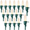Honoson 60 Pieces Valentines Day Decorations LED Replacement Bulbs Mini Wide Angle LED Light Pink Bulbs for Indoor Outdoor Home Room Party(Green B...