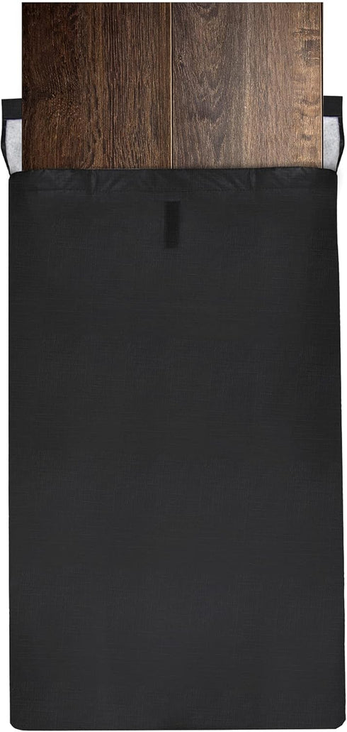 Sorfey Felt Lined Dining Table Leaf Storage Bag with Velcro Closure, Water Resistant and Scratch Resistant, 52" x 28", Black…...