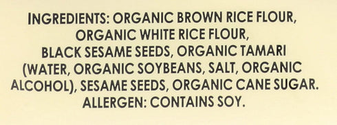 Edward & Sons, Brown Rice Snaps, Black Sesame Flavor, Organic, 3.5 oz...
