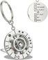 Stainless Steel Spinning Key Chain Fidget Key Ring Unique Gift Dice Gaming Stress Reliever Decision Maker Novelty Gift for Her Him...