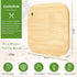 Small Bamboo Wood Cutting Board 8"Mini Lightweight Wooden chopping boards for Fruit, Vegetable, Camping Trip....