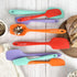 Chef Series 3 Piece Silicone Spatula Set - 600°F Heat Resistant Non Stick Rubber Kitchen Scraper Spatulas for Cooking, Baking, and Mixing – BPA Fr...