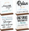 4 Pcs Inspirational Gifts Desk Decor Office Positive Motivational Quotes Employee Appreciation Gifts Wooden Plaque Sign with Stand Decoration for ...