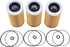 ZTUOAUMA 3X Oil Filters 420956741 420956740 with O-Ring Seals for Sea Doo GTI GTS SE GTR GTX SC RXP RXT RXPX RXTX Wake and All 4-Tec 130HP 185HP 2...