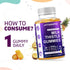 Vitamatic Milk Thistle Gummies - 3000 mg Equivalent - Liver Detox & Anti Oxidant Health - Min. 80% Silymarin Flavonoids - 60 Pectin Based Gummies...