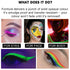 1 PCS Water Activated Eyeliner Palette 8 Colors Neon Face Paint Liner Makeup Longlasting Fluorescent Face and Body Paint with Brush for Halloween ...